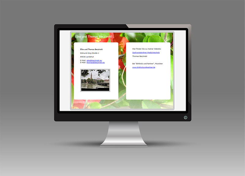 Online - Visitenkarte Landshut